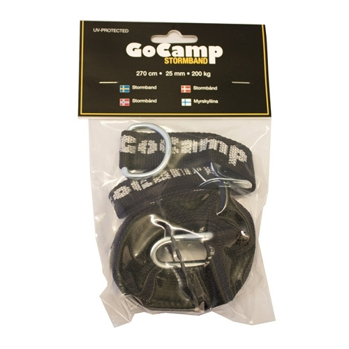 GoCamp Myrskyliina 25mm. 270cm ryhmässä Muut Tuotteet / Kiristysliinat & Hihnat @ Campmarket (67440)