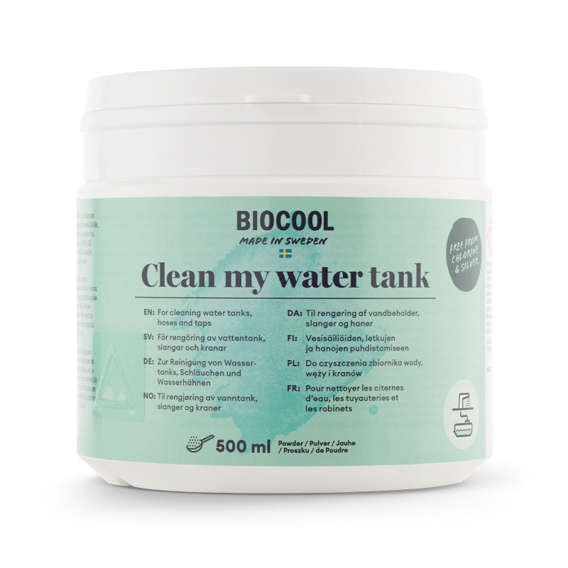 Biocool Clean My Water Tank Rakeet ryhmässä Vesi & Sanitaatio / Kemikaalit / WC/Säiliön Puhdistus & Varusteet @ Campmarket (79492)