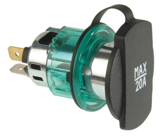 Pistorasia Max 20A 12-24 V