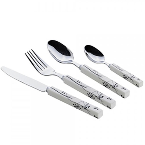 Gimex Ruokailuväline Setti 16-osainen Quadrato Black Pearl