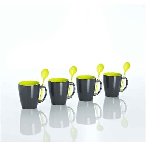 Gimex Greyline Muki Setti Lime 4-kpl