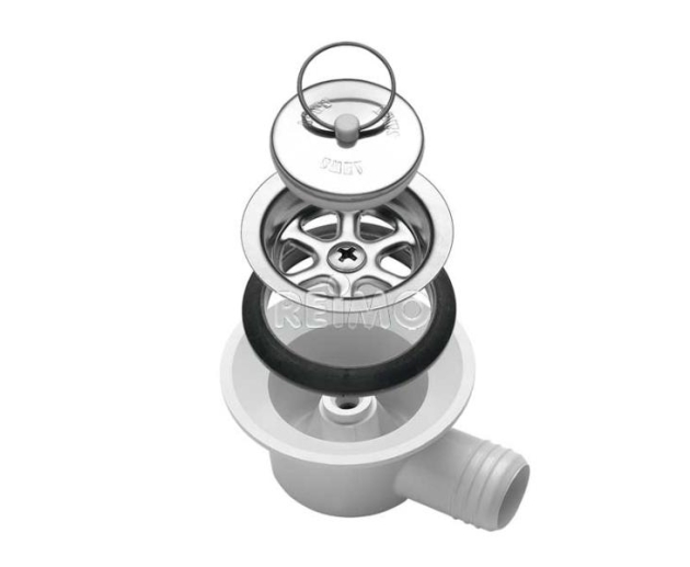 Dometic AC 530 Viemäriliitin Kulma Reikä 38mm - Letku 25mm