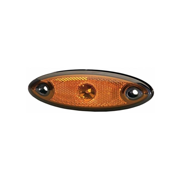 SIVUVALO HELLA KELTAINEN MUS KEHYKSELLÄ LED 12 V