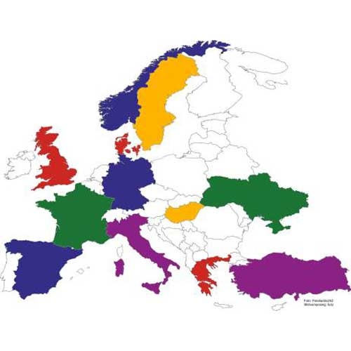Eurooppa kartta Tarra