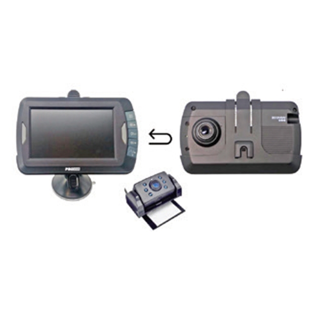 PROuser Digital Langaton Peruutuskamera DRC4310 Sisäänrakennettu Kojelautakamera