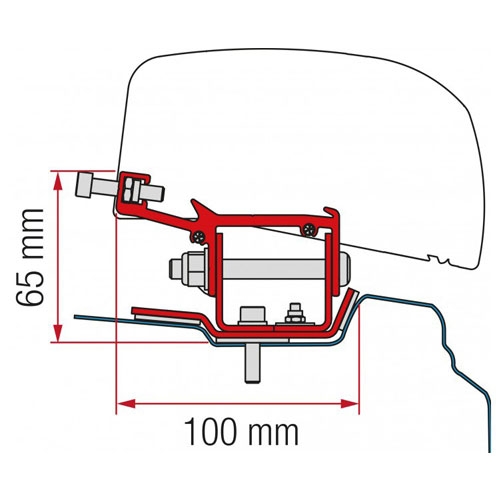 Fiamma Adapteri F40 Renault Traffic L1 2014-