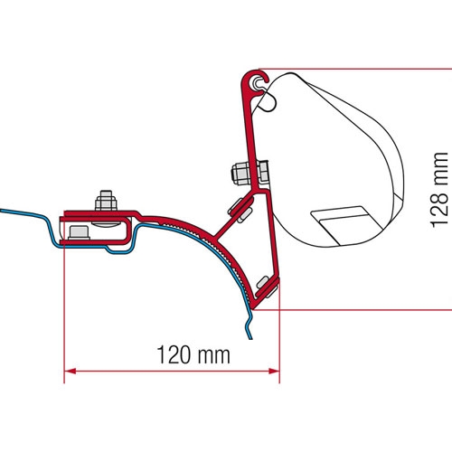 Fiamma Adapteri F35 VW T5/T6 MultivanTransporter 2003-