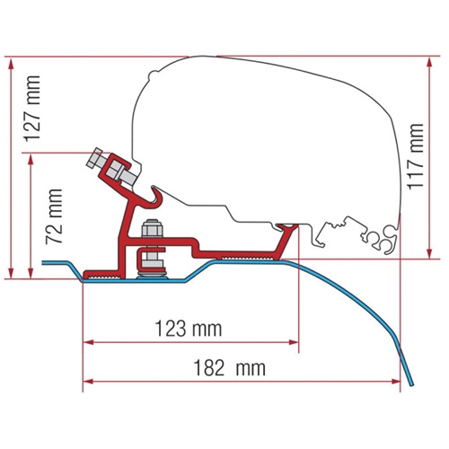  Fiamma Adapteri Fiat H2-L2/L3 F65S/F80S