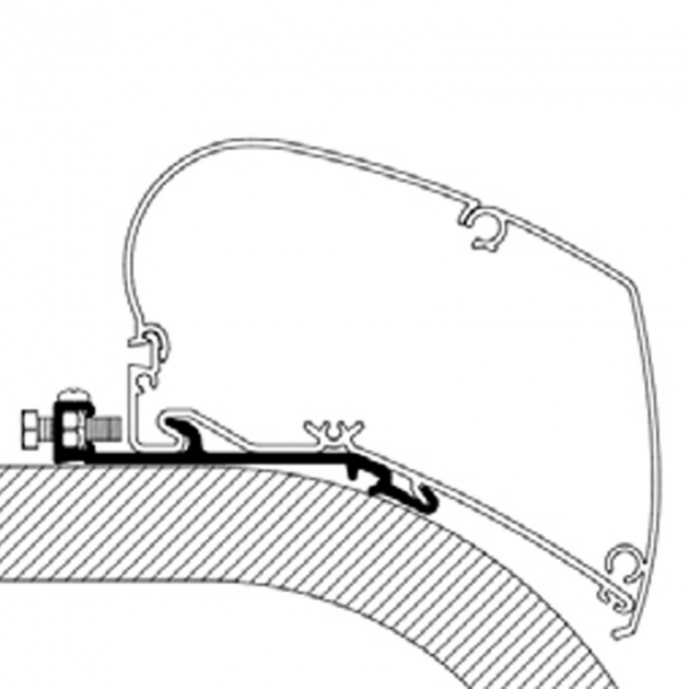 Thule Adapteri Flat Roof Sarja 6/9 4,0 m