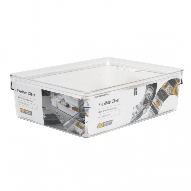 Säilytyslaatikko Flexible Clear 5L