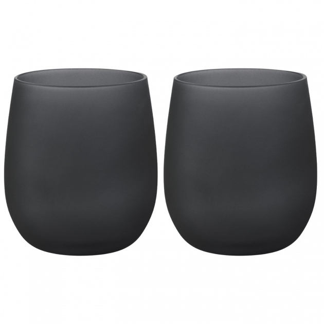 Juomalasi Black Satin 35 cl 2-p