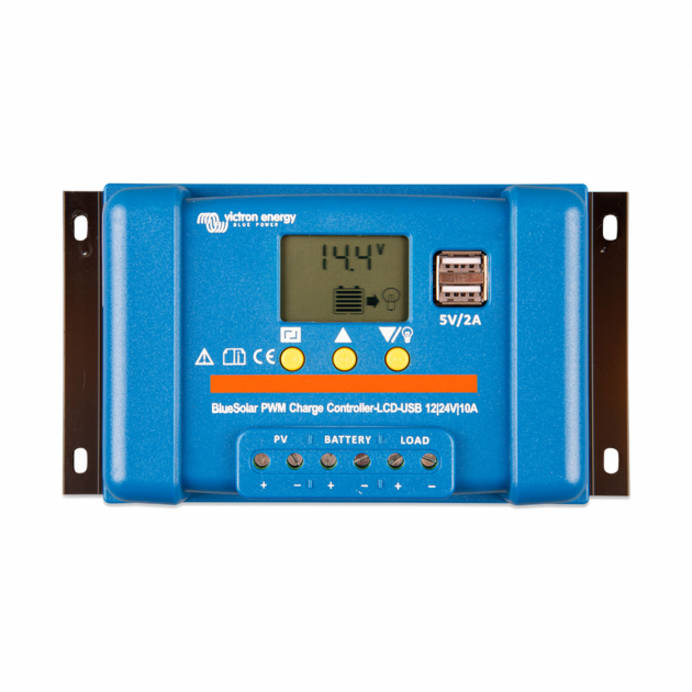 Victron Aurinkosäätimet BlueSolar PWM-LCD&USB 12/24V-10A