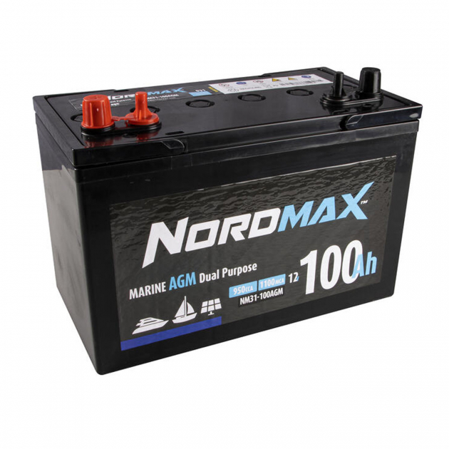 Nordmax Marine Vapaa-ajan Akku 100Ah AGM