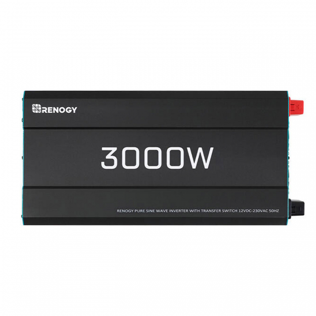 Renogy Muunnin/UPS 12V 3000W Puhdas Siniaalto