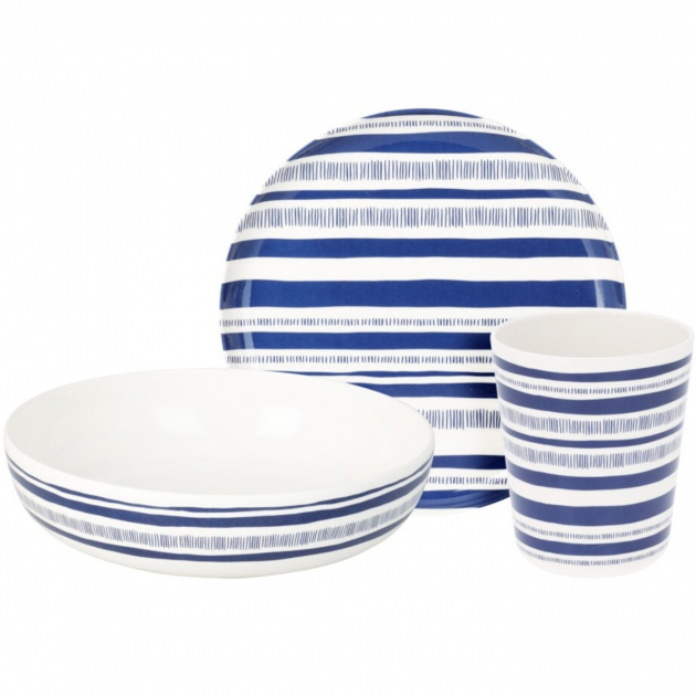 Melamiiniastiasto Navy, 12 Osaa