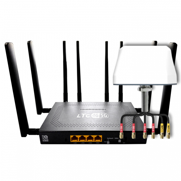 LTC 5G-reititin ja antennipaketti
