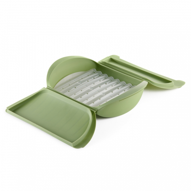 Mikroaaltouuniin Tarkoitettu Höyrykeitin Lautasella 4 Henkilölle