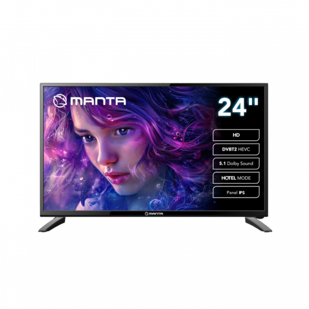 Manta LED-TV 24 tuumaa 12-230v