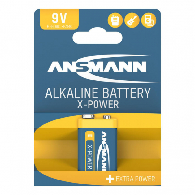 Ansmann X-Power Alkaliparisto 9V 1-pack
