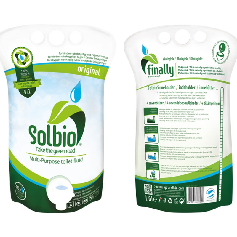 Solbio Biologinen Wc-puhdistusneste 1,6L ryhmässä Vesi & Sanitaatio / Kemikaalit / WC/Säiliön Puhdistus & Varusteet @ Campmarket (64507)