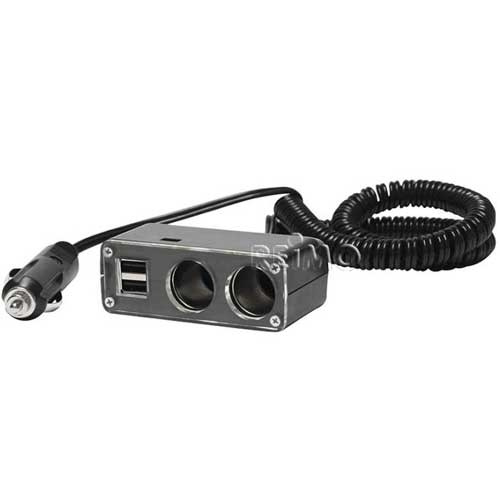 Pistorasia 2 kpl/12 V Ja 2kpl/USB ryhmässä Matkailuvaunu & Matkailuauto / Elektroniikka / Pistorasiat/Katkaisijat & Lisävarusteet / USB-liitäntä @ Campmarket (65321)