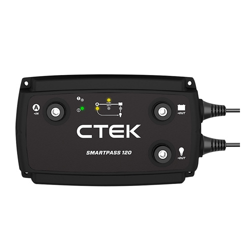 CTEK Akkulaturi Smartpass 120 12V ryhmässä Matkailuvaunu & Matkailuauto / Elektroniikka / Akut & Muuntimet / Akkulaturit @ Campmarket (72188)