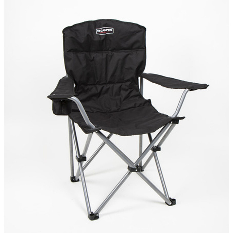 Taitettava Tuoli Toledo XL Musta ryhmässä Retkeilykalusteet / Tuolit / Muut Tuolit @ Campmarket (75260)