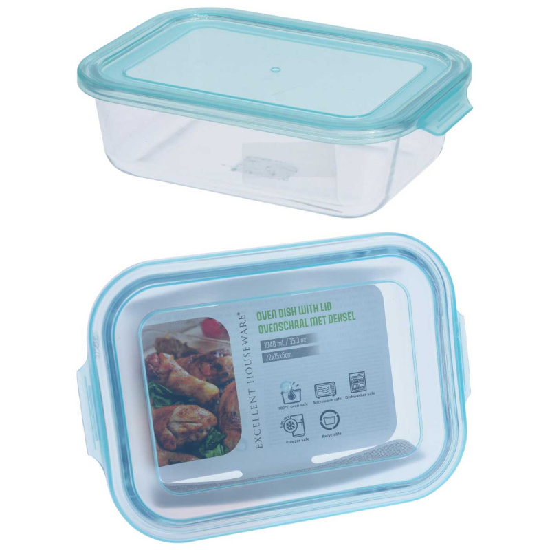 Lounaslaatikko Lasi 1,04L ryhmässä Kotitalous & Keittiö / Keittiötarvikkeet / Ruokasäilytys @ Campmarket (76506)