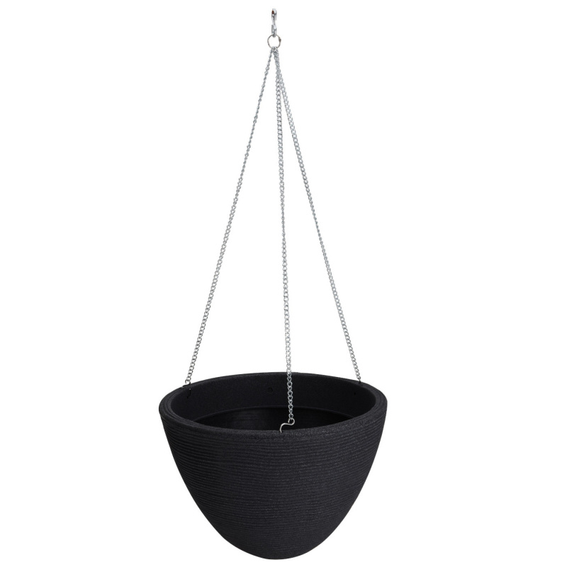 Kukkaampeli Antrasiitti Korkeus 23cm Halkaisija 33cm ryhmässä Koti & Sisustus / Koriste & Hyvinvointi @ Campmarket (77260)