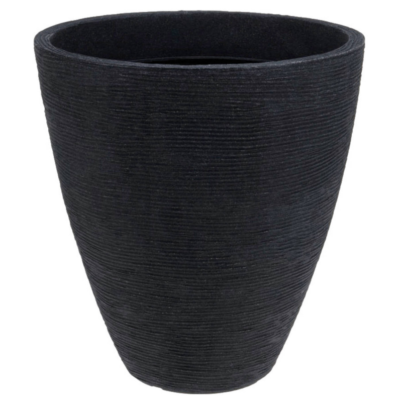 Ruukun uurrettu Korkeus 42 cm Halkaisija 39 cm Antrasiitti ryhmässä Koti & Sisustus / Koriste & Hyvinvointi @ Campmarket (77267)