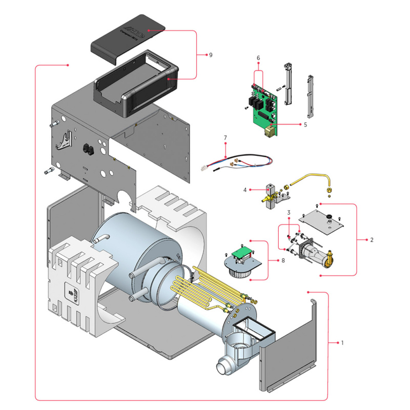 Varaosat Alde Compact 3010 ryhmässä Matkailuvaunu & Matkailuauto / Lämmitys & Ilmastointi / Alde / Alde Lämmittimet / Varaosat Compact 3010 @ Campmarket (77810)