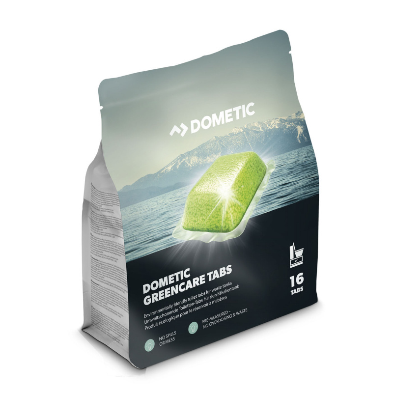 Dometic GreenCare Tabs 16 kpl. ryhmässä Vesi & Sanitaatio / Kemikaalit / WC/Säiliön Puhdistus & Varusteet @ Campmarket (77862)