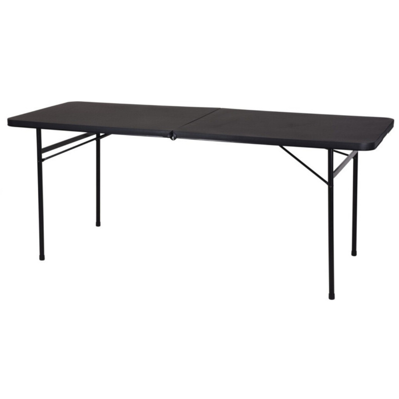 Kokoontaittuva Retkeilypöytä 180x73cm Musta ryhmässä Retkeilykalusteet / Pöydät @ Campmarket (77941)