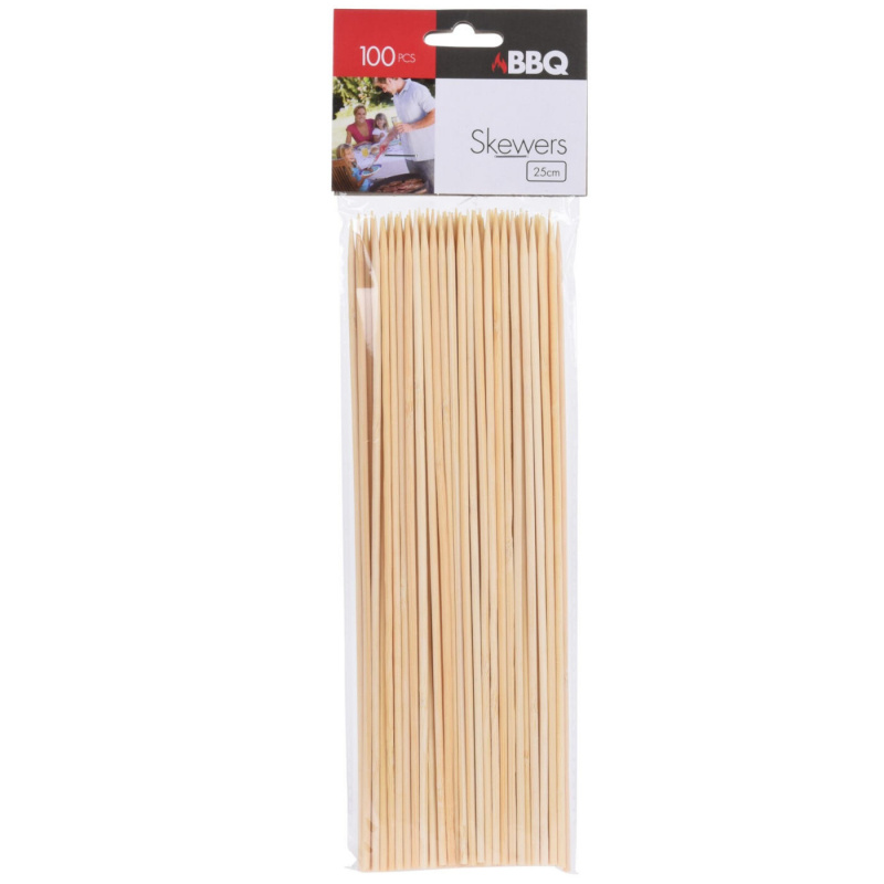 Grillivartaat Bamboo 25cm 100 kpl ryhmässä @ Campmarket (78263)