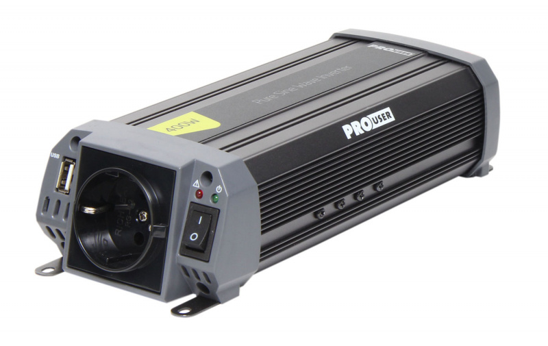 Pro-User Inverteri 400W ryhmässä Matkailuvaunu & Matkailuauto / Elektroniikka / Akut & Muuntimet / Invertteri & Muunnin @ Campmarket (80596)