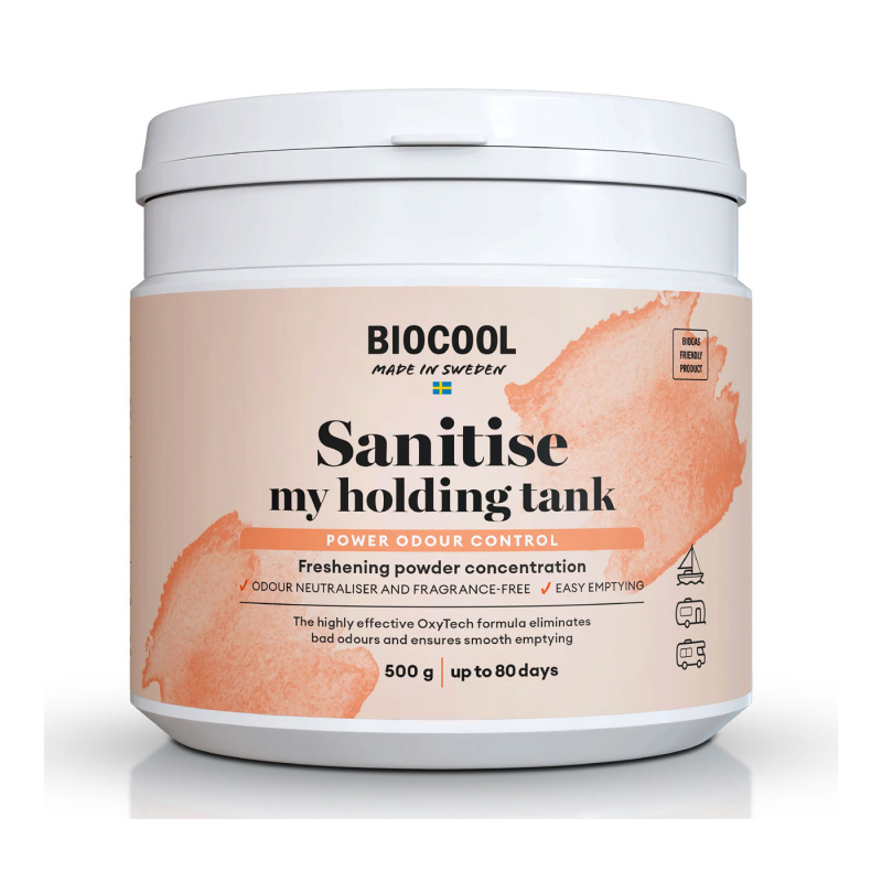 Biocool Make My Toilet Fresh jauhe 500g ryhmässä Vesi & Sanitaatio / Kemikaalit / WC/Säiliön Puhdistus & Varusteet @ Campmarket (80683)