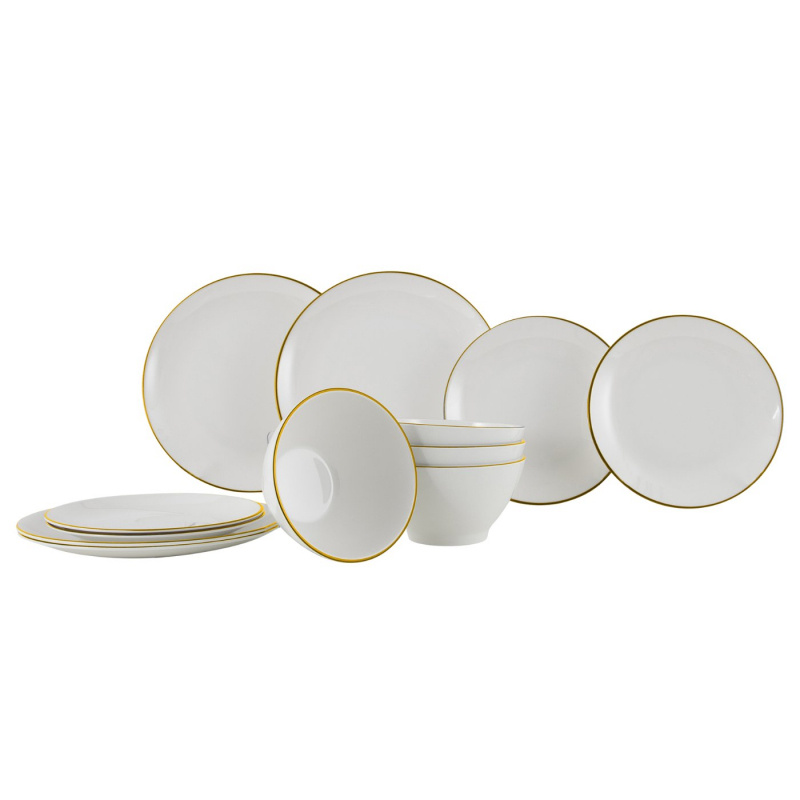 Astiasto Linea Gold 12-osaa ryhmässä Kotitalous & Keittiö / Tarjoilu / Täydelliset Astiastot @ Campmarket (80988)