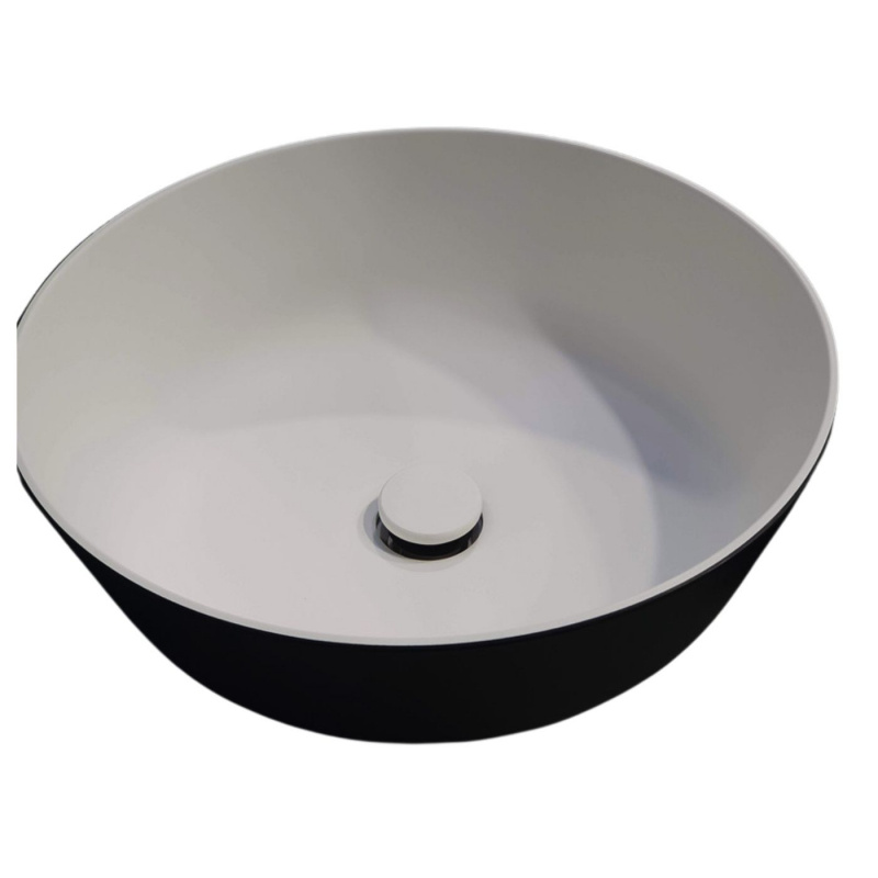 Pesuallas Pyöreä Musta Ø304mm K:110mm ryhmässä Vesi & Sanitaatio / Vesi / Pesu - & Suihkualtaat / Pesualtaat @ Campmarket (81067)