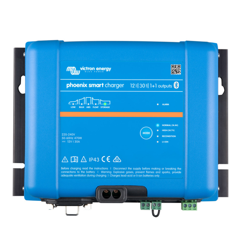 Victron Akkulaturi Phoenix Smart IP43 12/30(1+1) 230V ryhmässä Matkailuvaunu & Matkailuauto / Elektroniikka / Akut & Muuntimet / Akkulaturit @ Campmarket (81210)