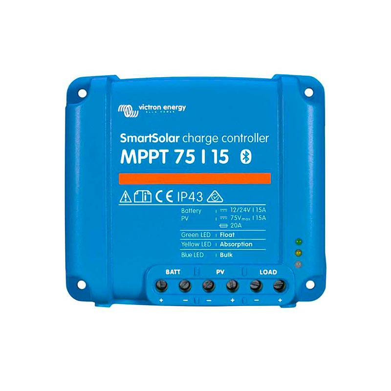 Victron Aurinkosäädin SmartSolar MPPT 75/15 ryhmässä Matkailuvaunu & Matkailuauto / Elektroniikka / Aurinkopaneelit / Aurinkopaneelisäätimet / MPPT @ Campmarket (81344)