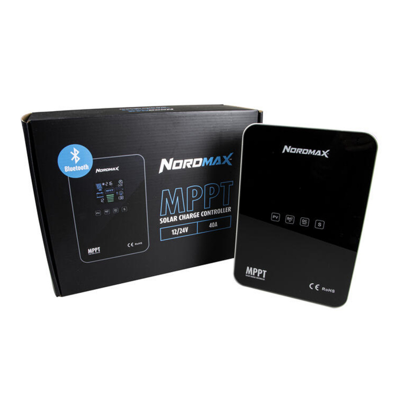 Nordmax Aurinkopaneelin Säädin 40A MPPT ryhmässä Matkailuvaunu & Matkailuauto / Elektroniikka / Aurinkopaneelit / Aurinkopaneelisäätimet / MPPT @ Campmarket (81467)