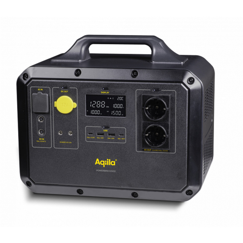 Aqiila Powerbird S-1500 ryhmässä Matkailuvaunu & Matkailuauto / Elektroniikka / Sähkökeskukset & Sähkögeneraattorit / Voimalaitokset @ Campmarket (82315)