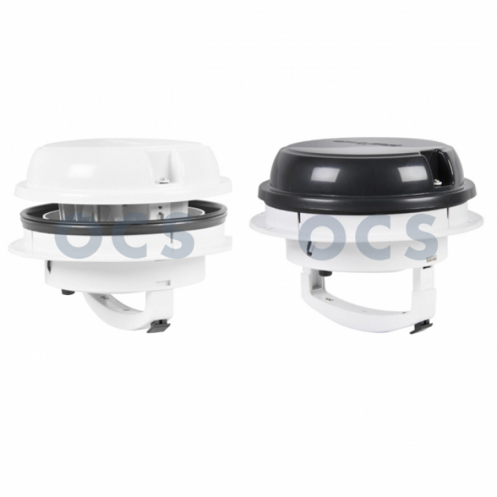 MaxxFan Takfläkt Dome Plus 12V Led Musta ryhmässä Matkailuvaunu & Matkailuauto / Koriosat / Kattoventtiilit @ Campmarket (76245_02)