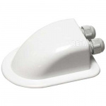 Kaapeliläpivienti Tupla Valkoinen