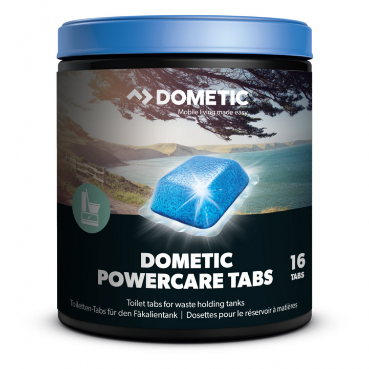 Dometic Power Care Tabs 16 tablettia ryhmässä Vesi & Sanitaatio / Kemikaalit / Kemikaalit & Varusteet @ Campmarket (64396)
