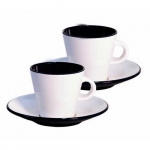 Gimex Espresso-setti Linnea Black 2-kpl