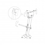 Tukijalka Matkailuautoon 39-55 cm