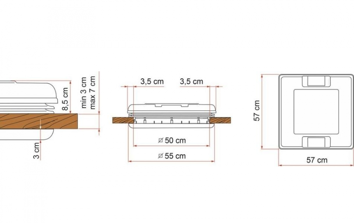 Fiamma Kattoluukku 50x50 Vent Valkoinen ryhmässä Matkailuvaunu & Matkailuauto / Koriosat / Kattoluukut / Kattoluukut 50*50cm @ Campmarket (65129)