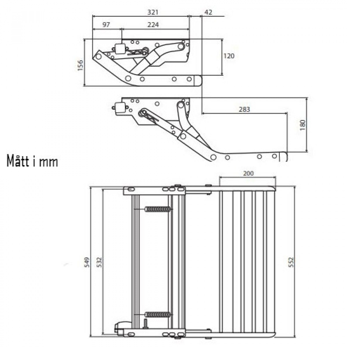 Thule Step 550, Manuaalinen ryhmässä Matkailuvaunu & Matkailuauto / Koriosat / Asennetut Askelmat @ Campmarket (65435)