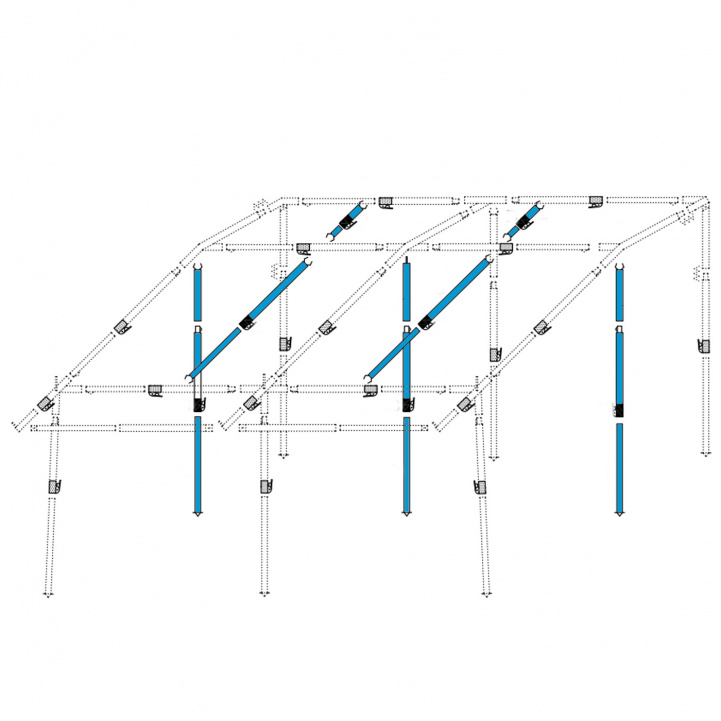 Talvitukisarja Quattro 380 ja 430 ø28mm ryhmässä Etuteltat & Markiisit / Tarvikkeet - Varaosat / A-MITTA TELTAT LISÄVARUSTEET / Tarvikkeet Doréma @ Campmarket (65511)